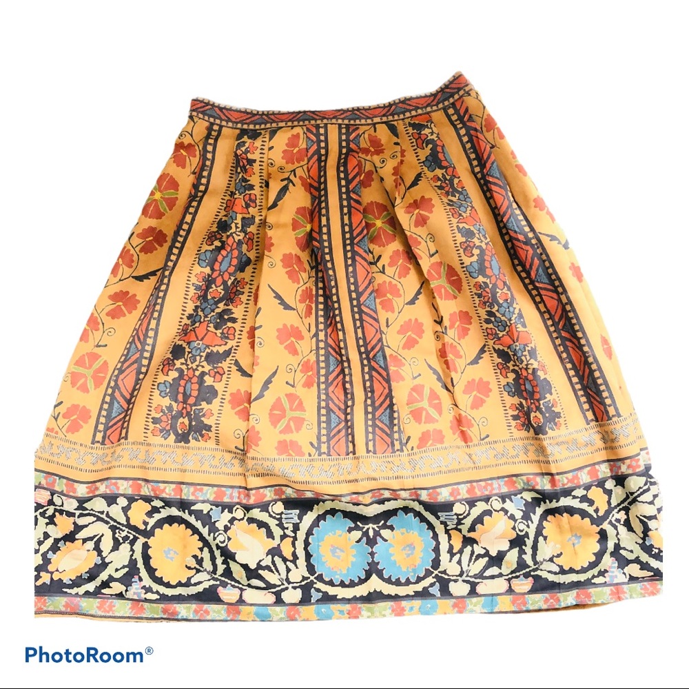 Jealos Tomato Folk Art Gld/Ble Full Skirt Size Med